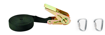 Cincha y mosquetones