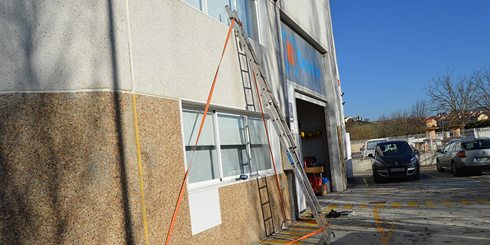 Estabilizar escalera de mano