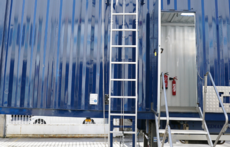 Detail of the ladder