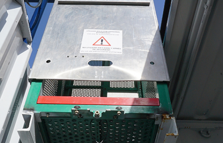 Detail of the elevator