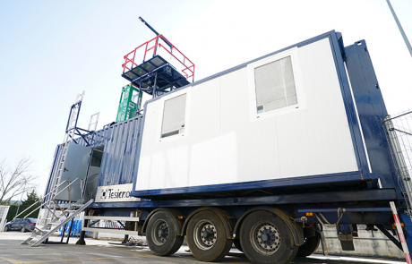 Unidad Móvil parte trasera